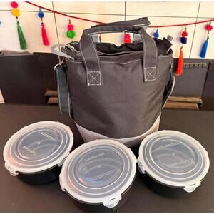 Lock n Lock Cooler Bag with Tupperware